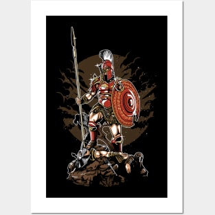 Sparta warrior Posters and Art